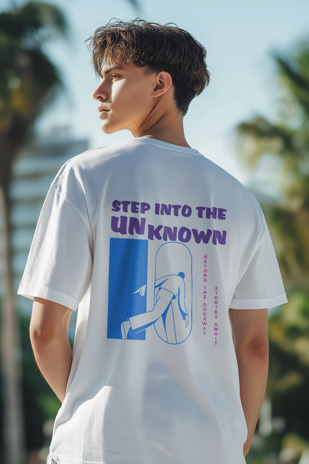 Step into the unknown Oversized T-Shirt
