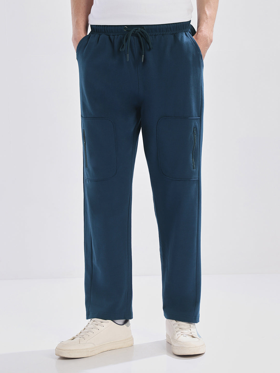 Zipper Straight Fit Joggers