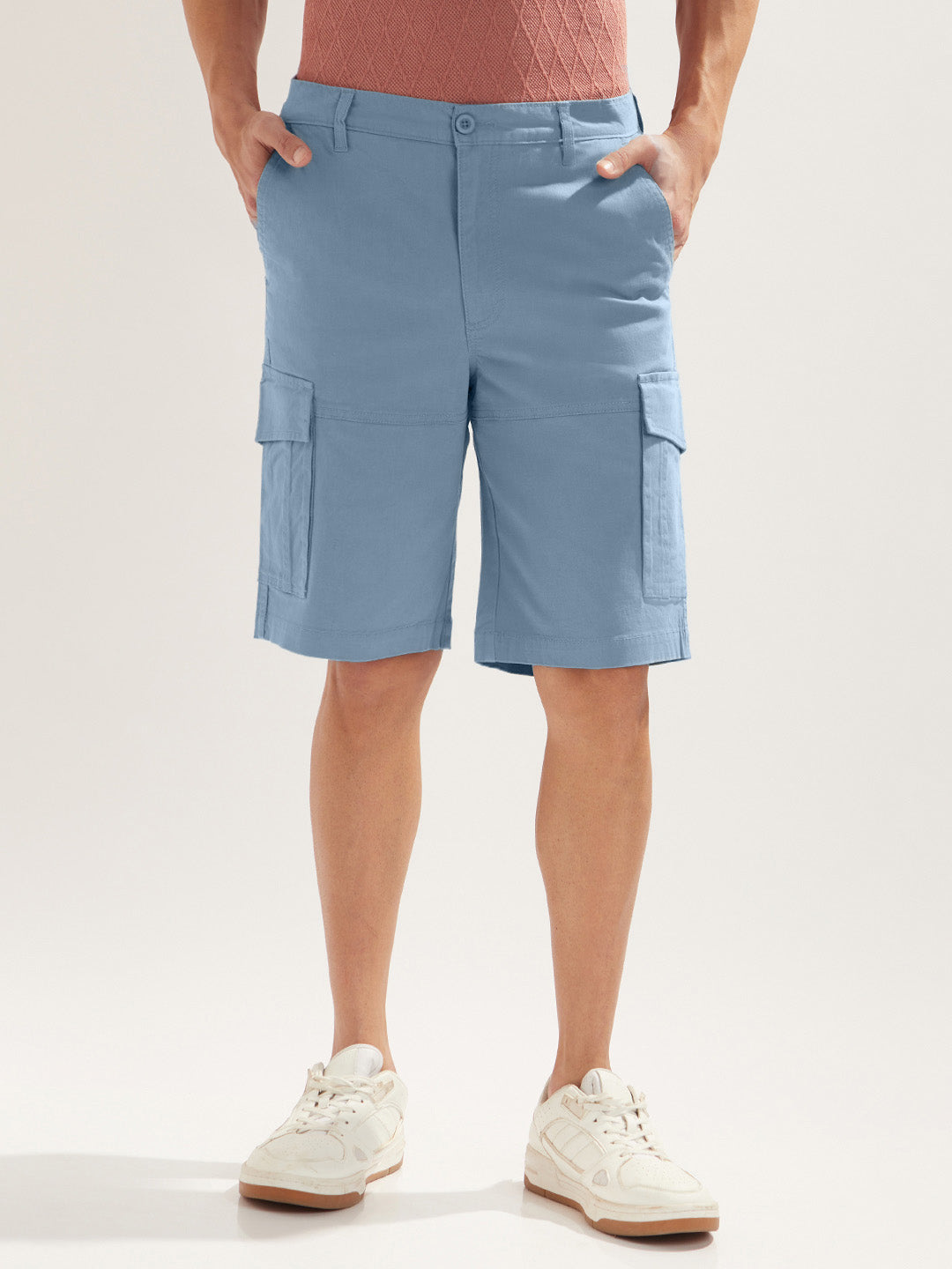 Solid Cargo Shorts