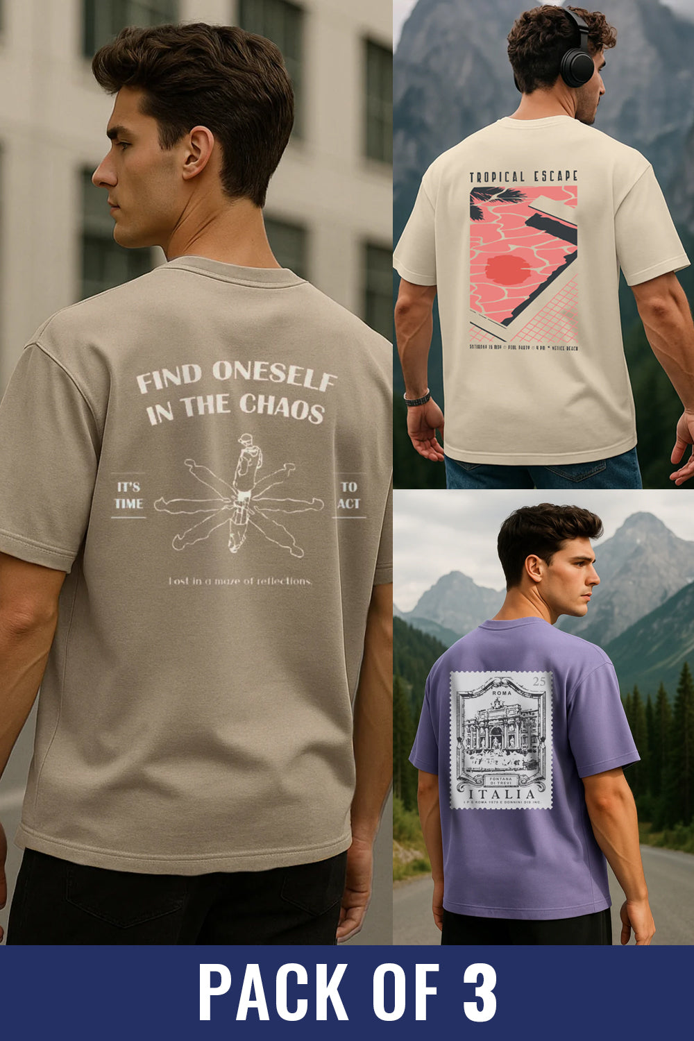 Oversized Tees - 3-Pack