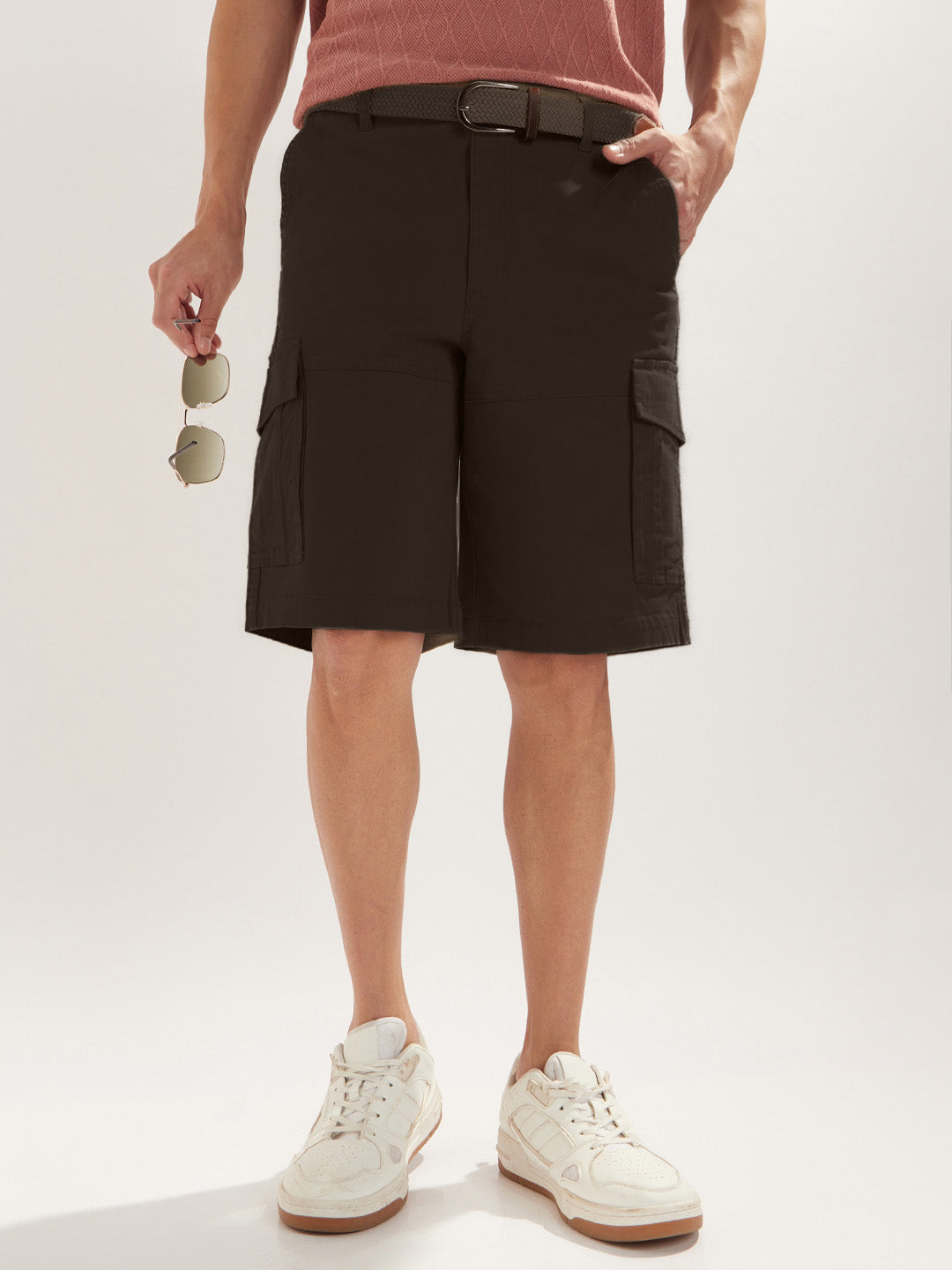 Solid Cargo Shorts