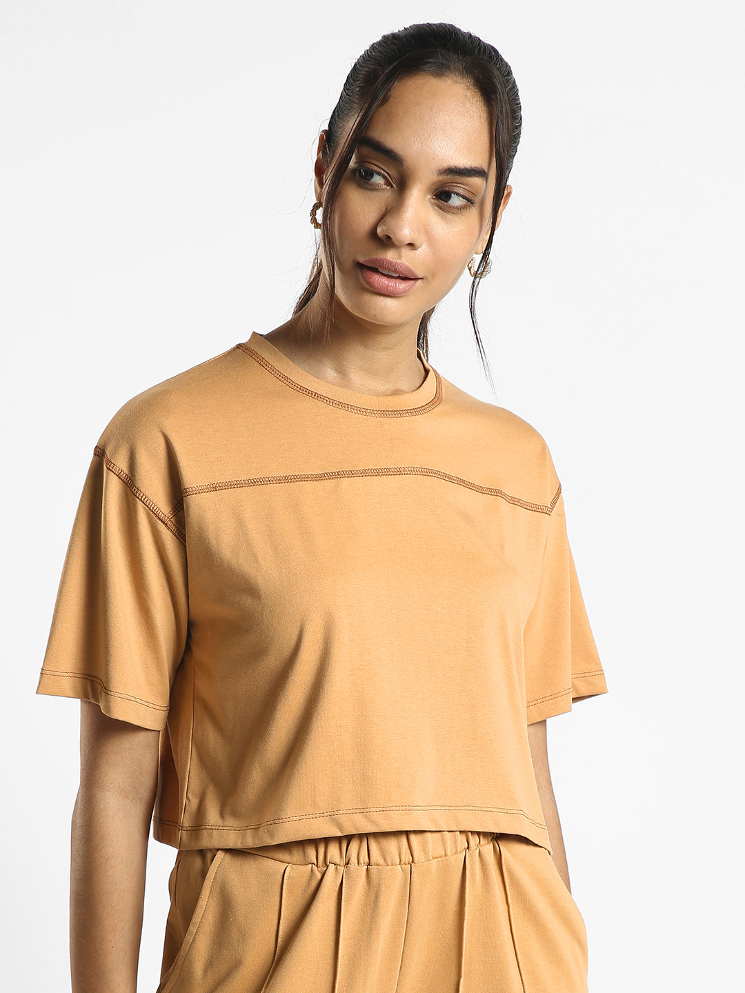 Bianca Cropped Oversized T-Shirt