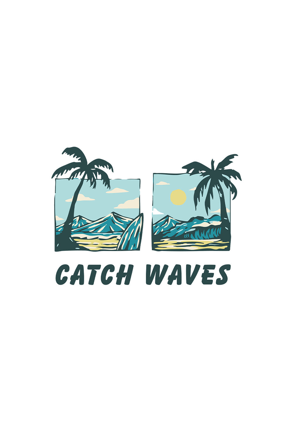 Boyfriend Catch Waves Classic Fit T-Shirt