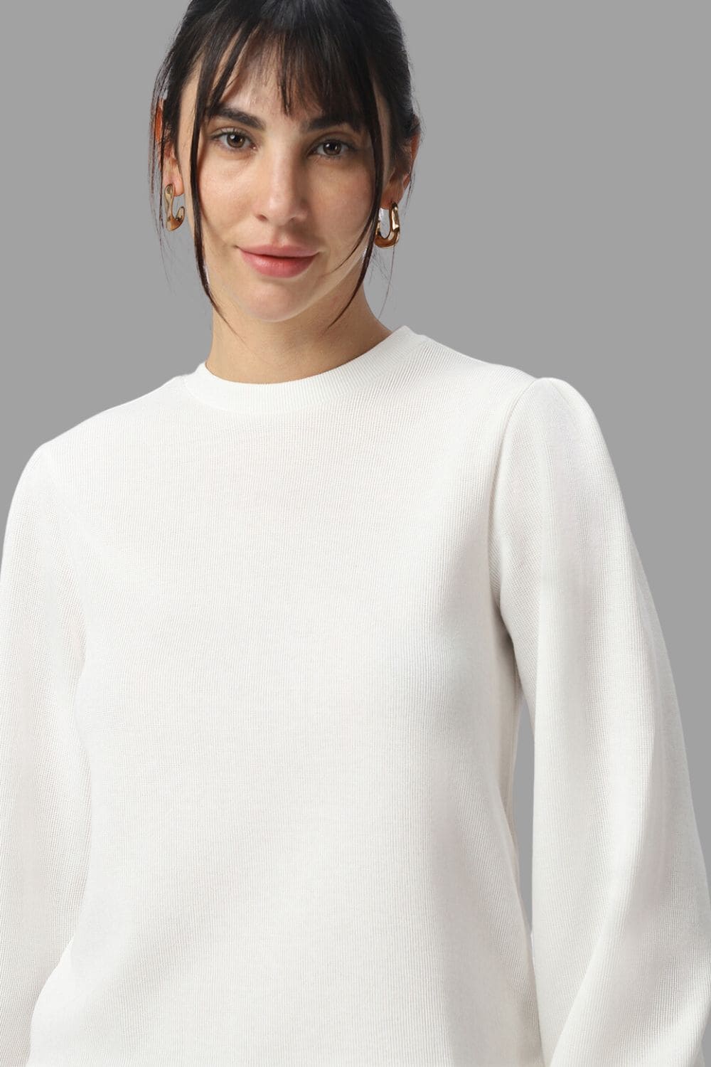 Women Chiara Self Design Pullover