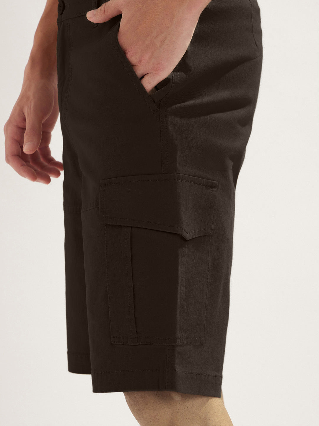 Solid Cargo Shorts