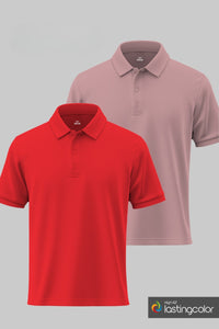 Poppy Red/Dusty Rose