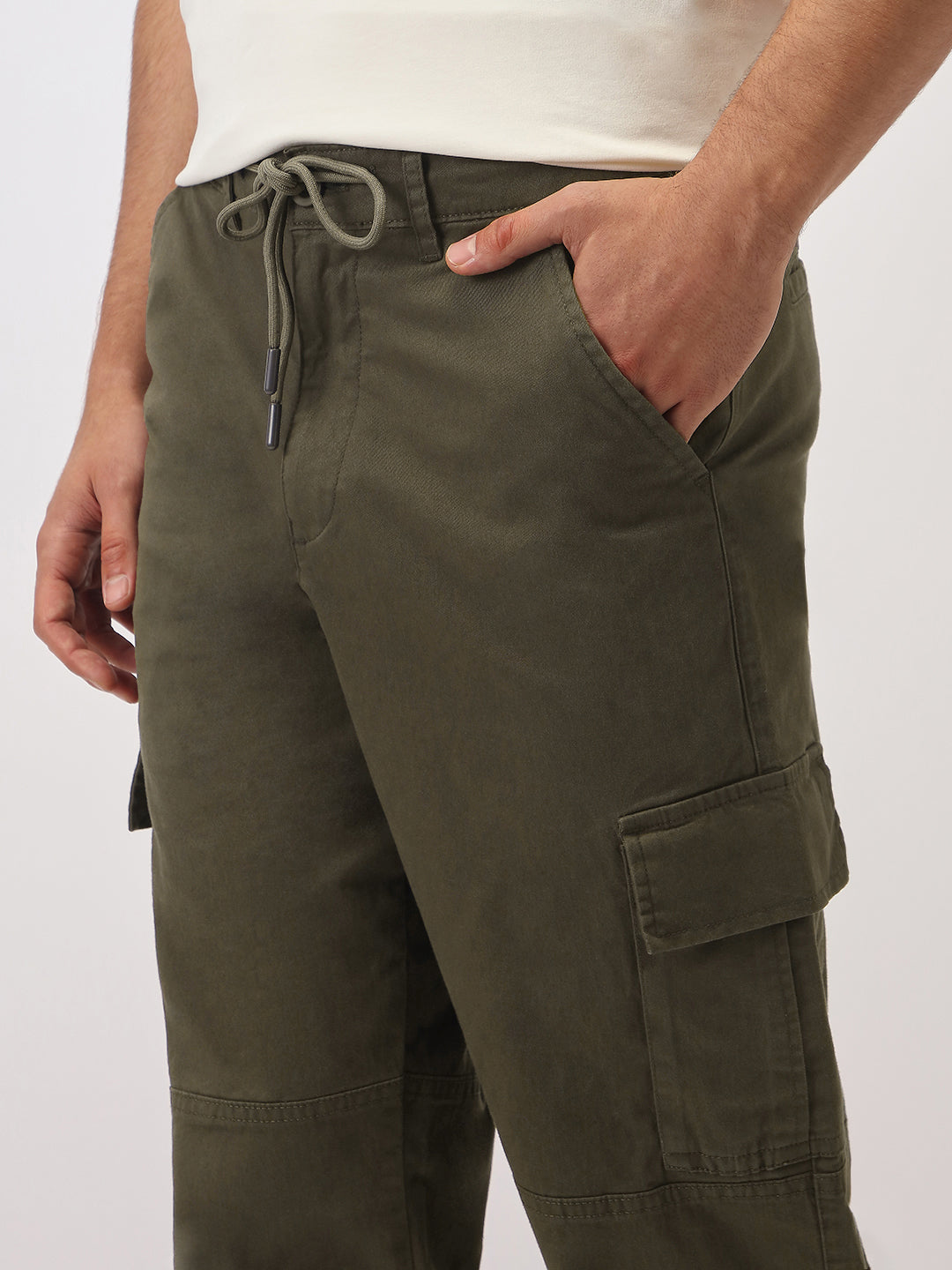 Cut & Sew Cargo Pants