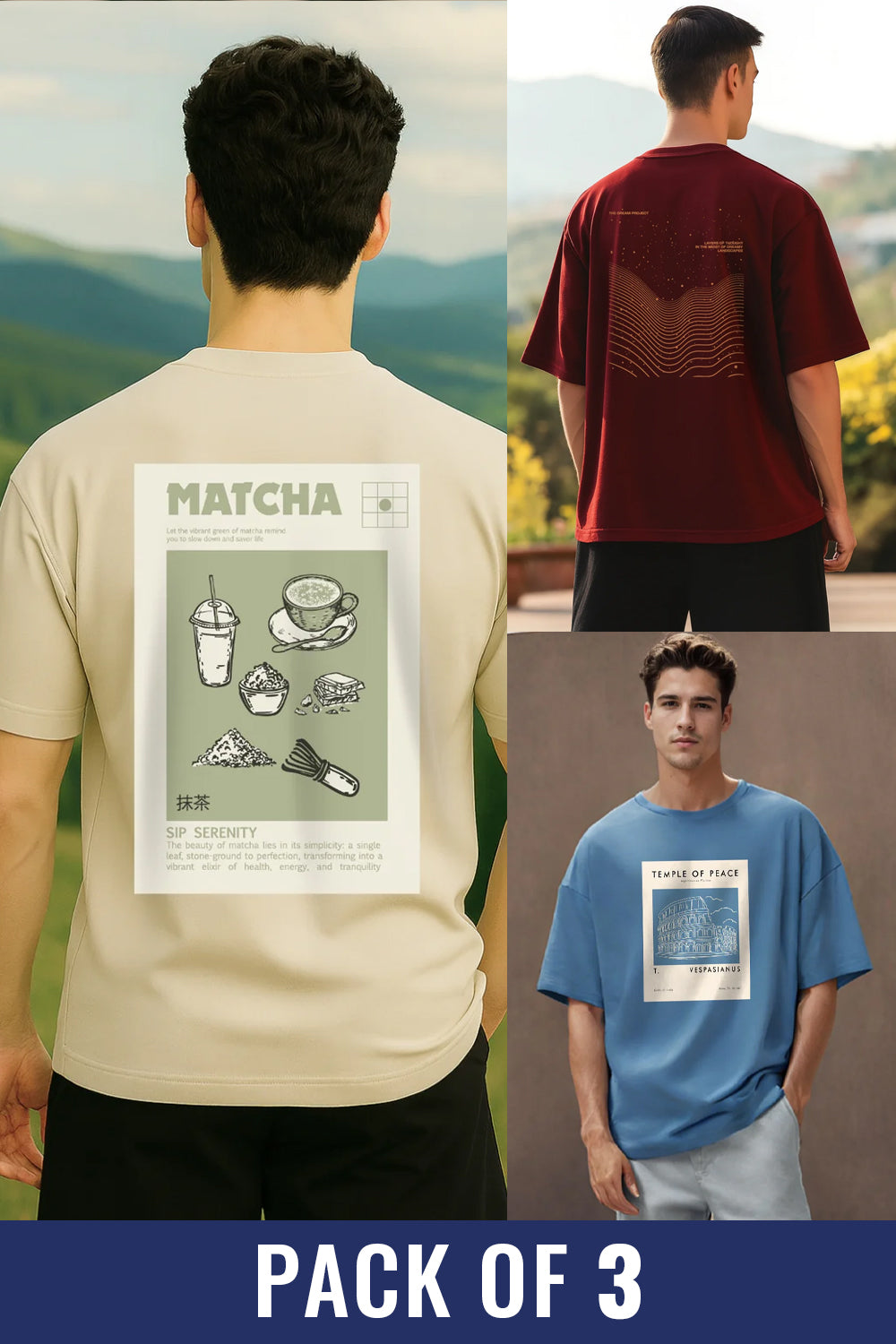 Oversized Tees - 3-Pack