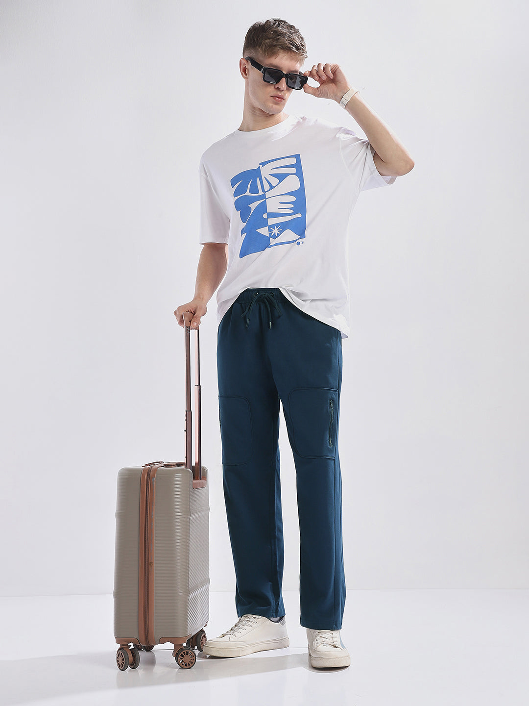 Zipper Straight Fit Joggers