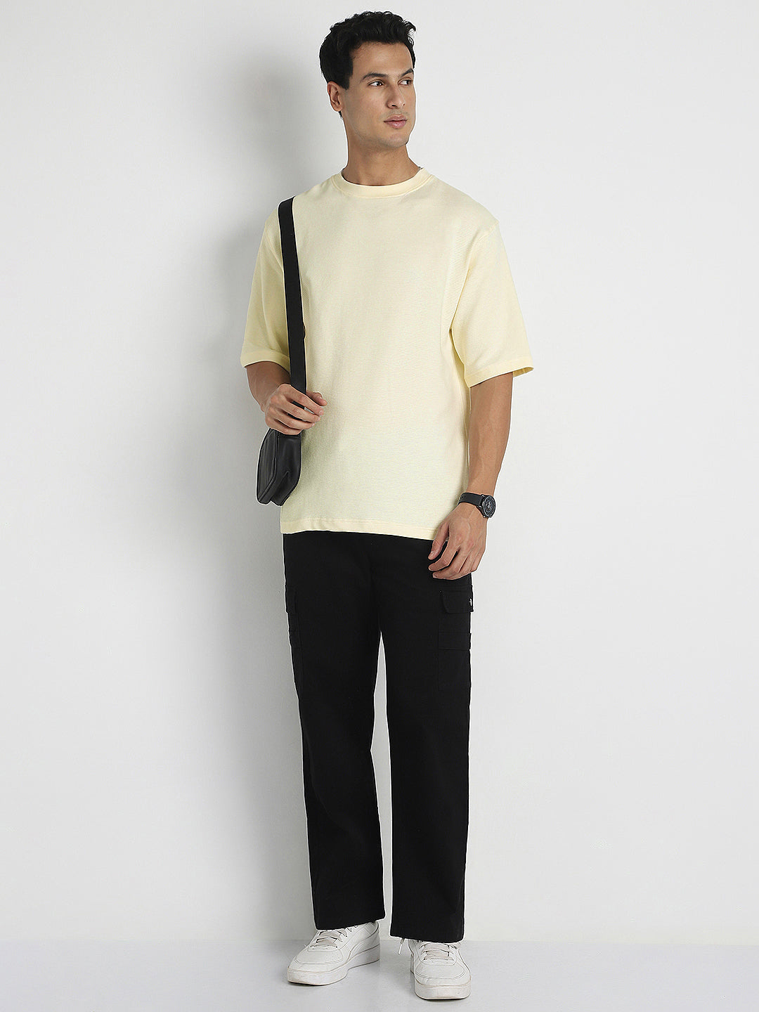 Ottoman Textured Relaxed Fit Tee