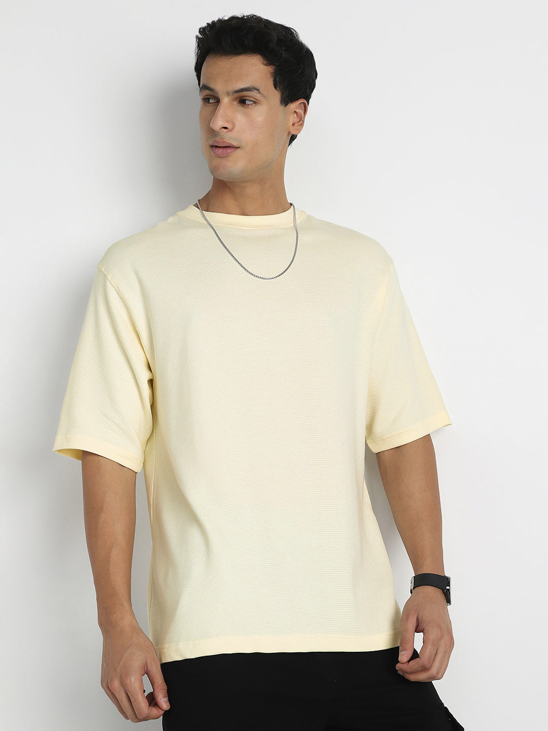Ottoman Textured Relaxed Fit Tee