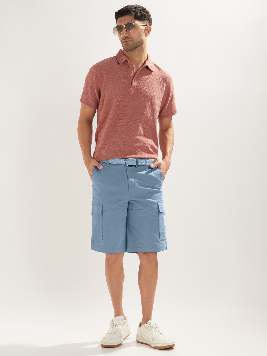 Solid Cargo Shorts