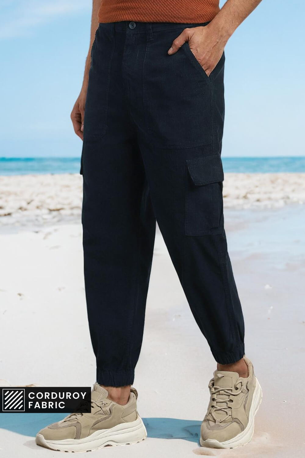 Corduroy Woven Cargo Pants