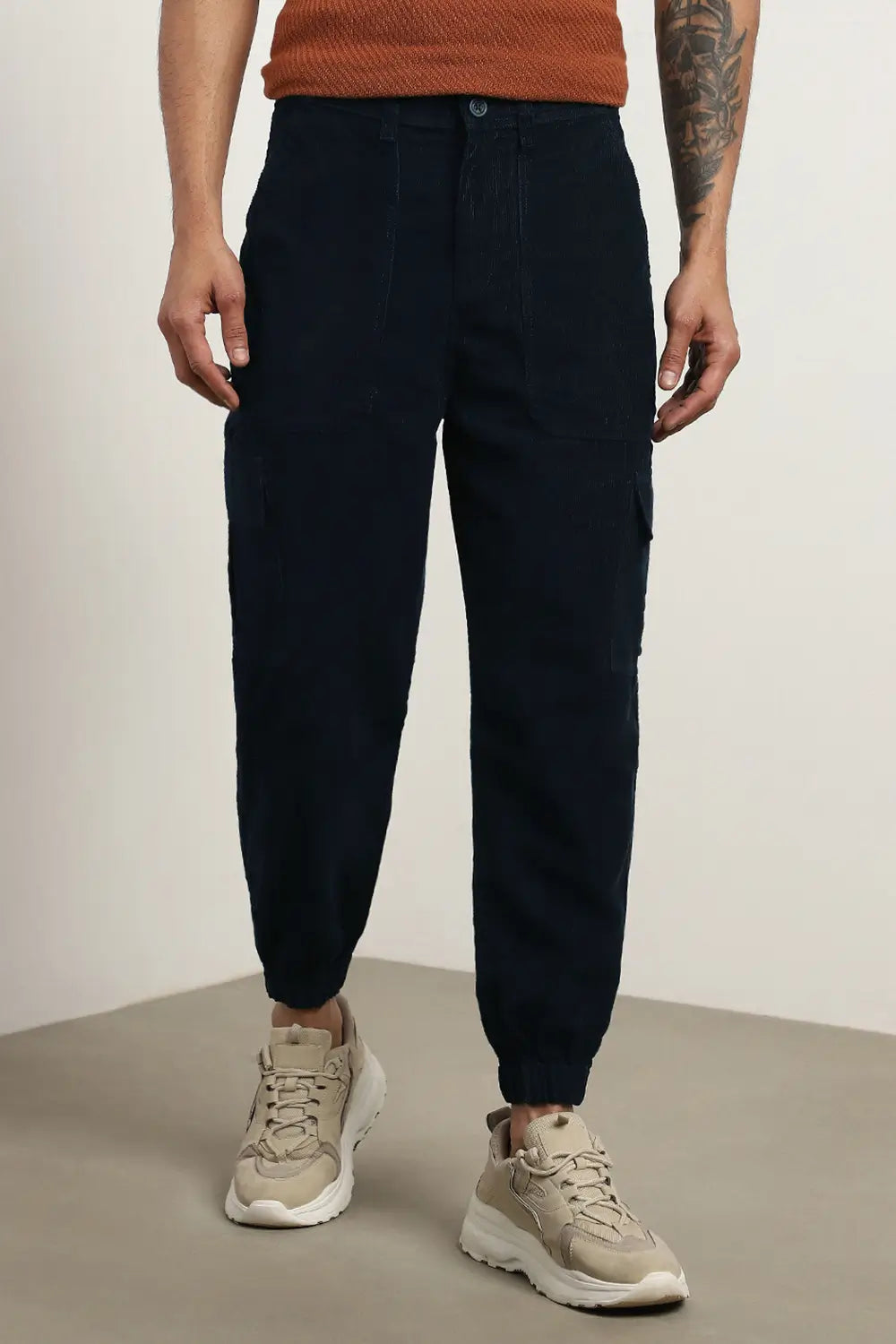 Corduroy Woven Cargo Pants