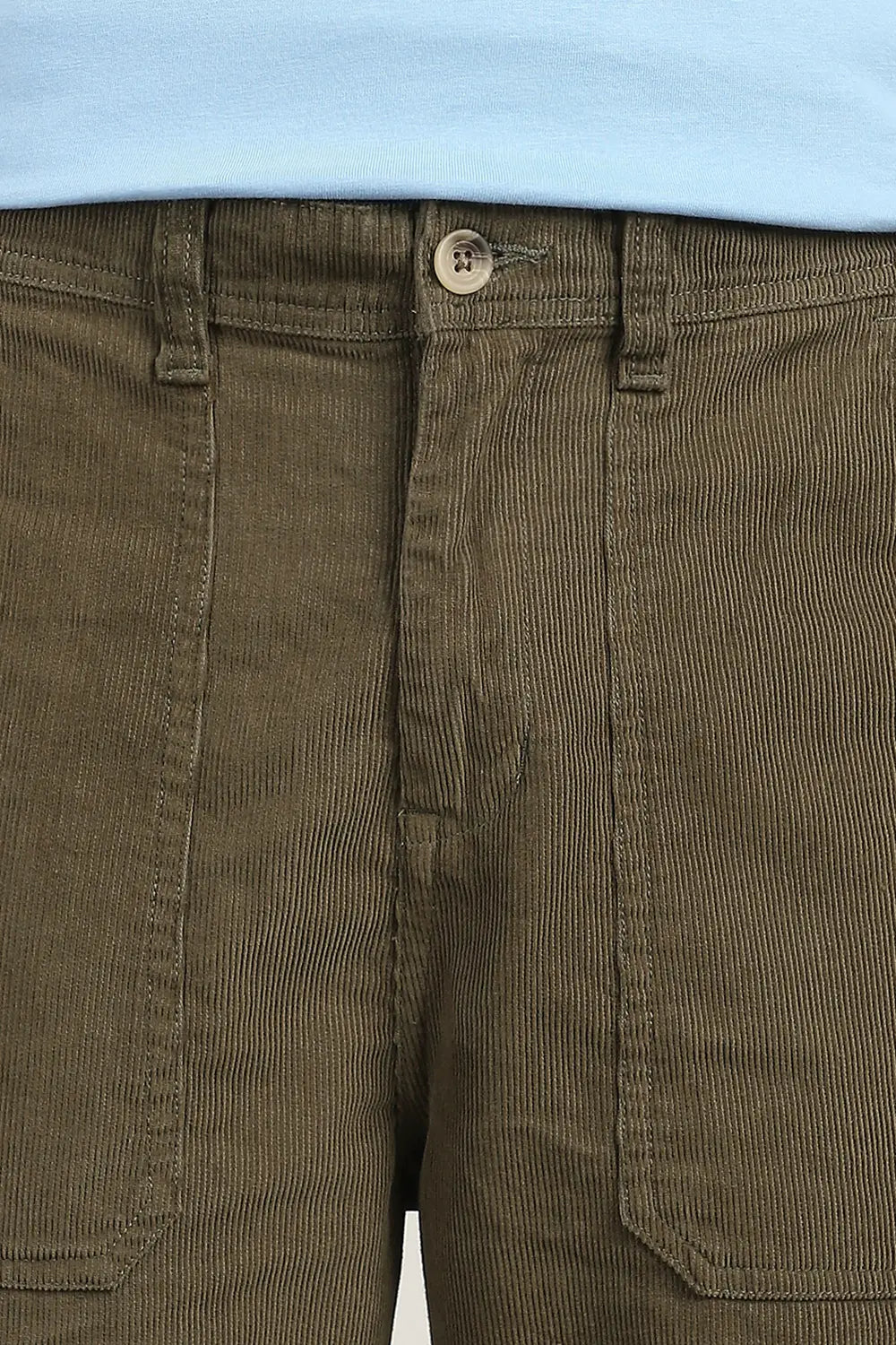 Corduroy Woven Cargo Pants