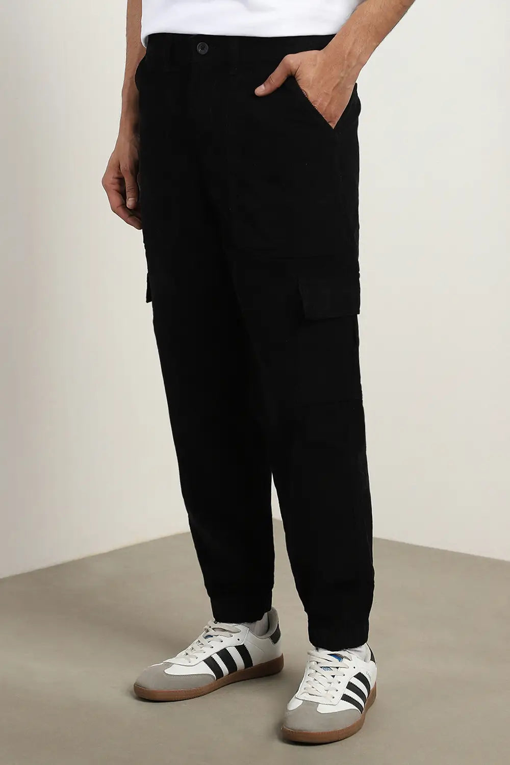 Corduroy Woven Cargo Pants