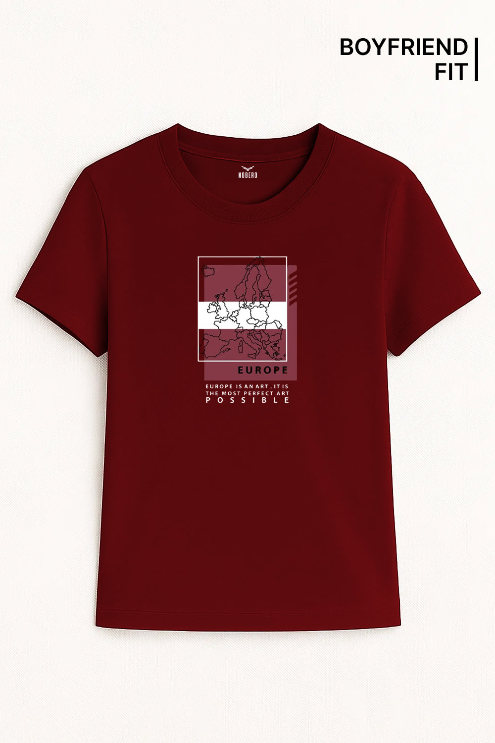 Boyfriend Europe map Classic Fit T-Shirt