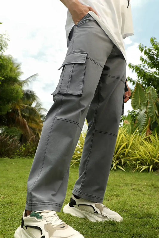 Classic Straight Fit Woven Cargo Pants