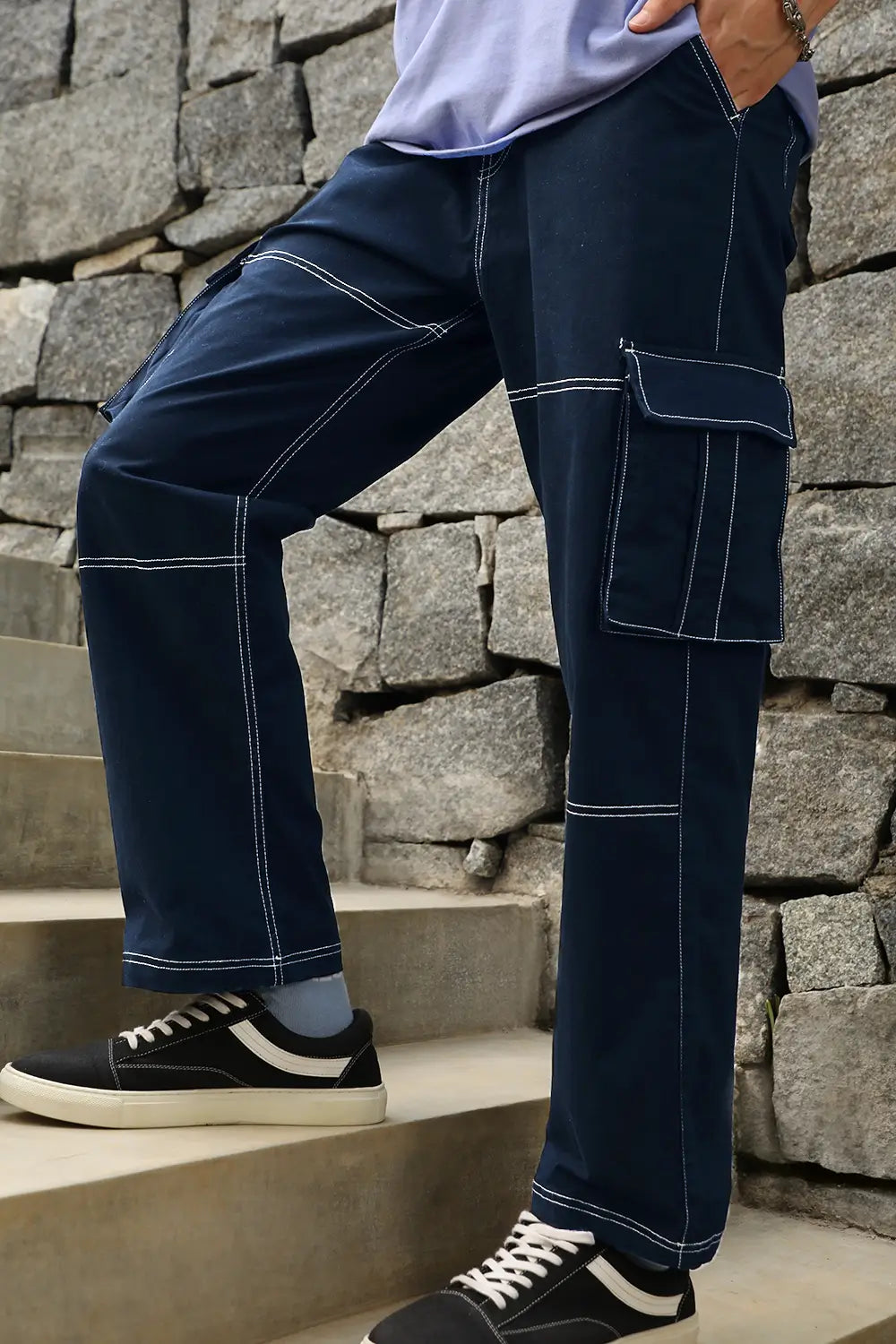 Classic Straight Fit Woven Cargo Pants