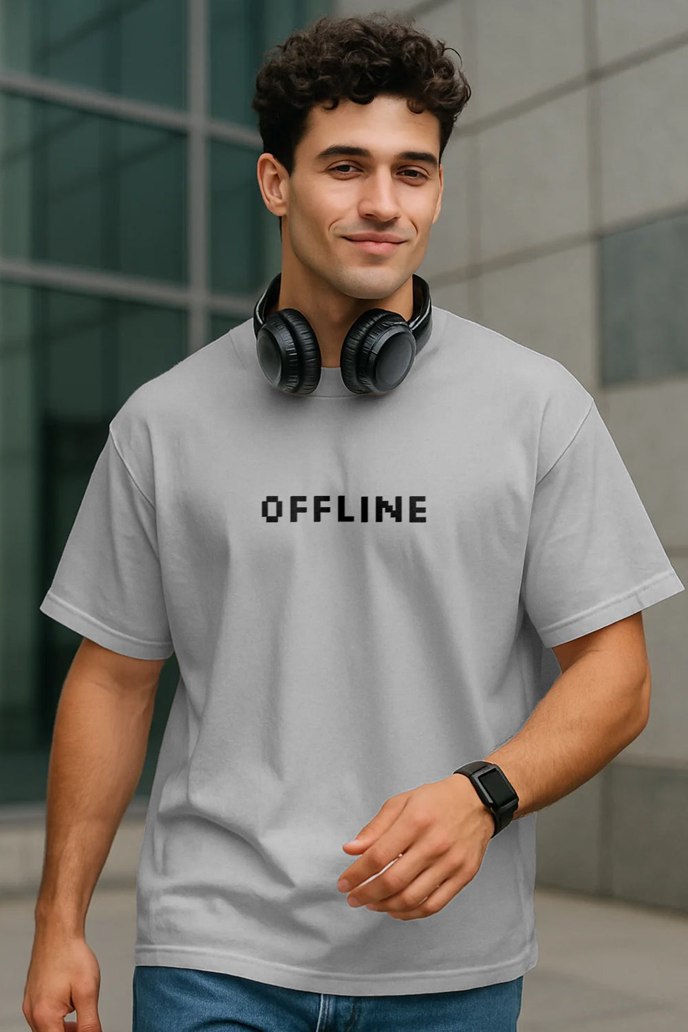 Less Scrolling Oversized T-Shirt