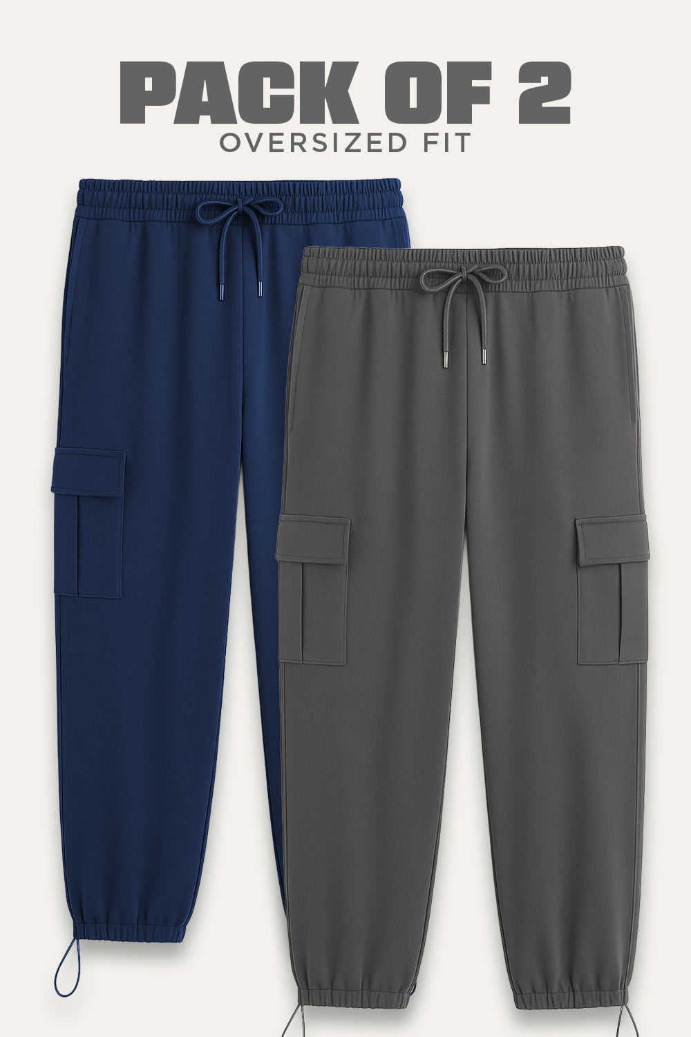 2-Pack Oversized Cargo Joggers