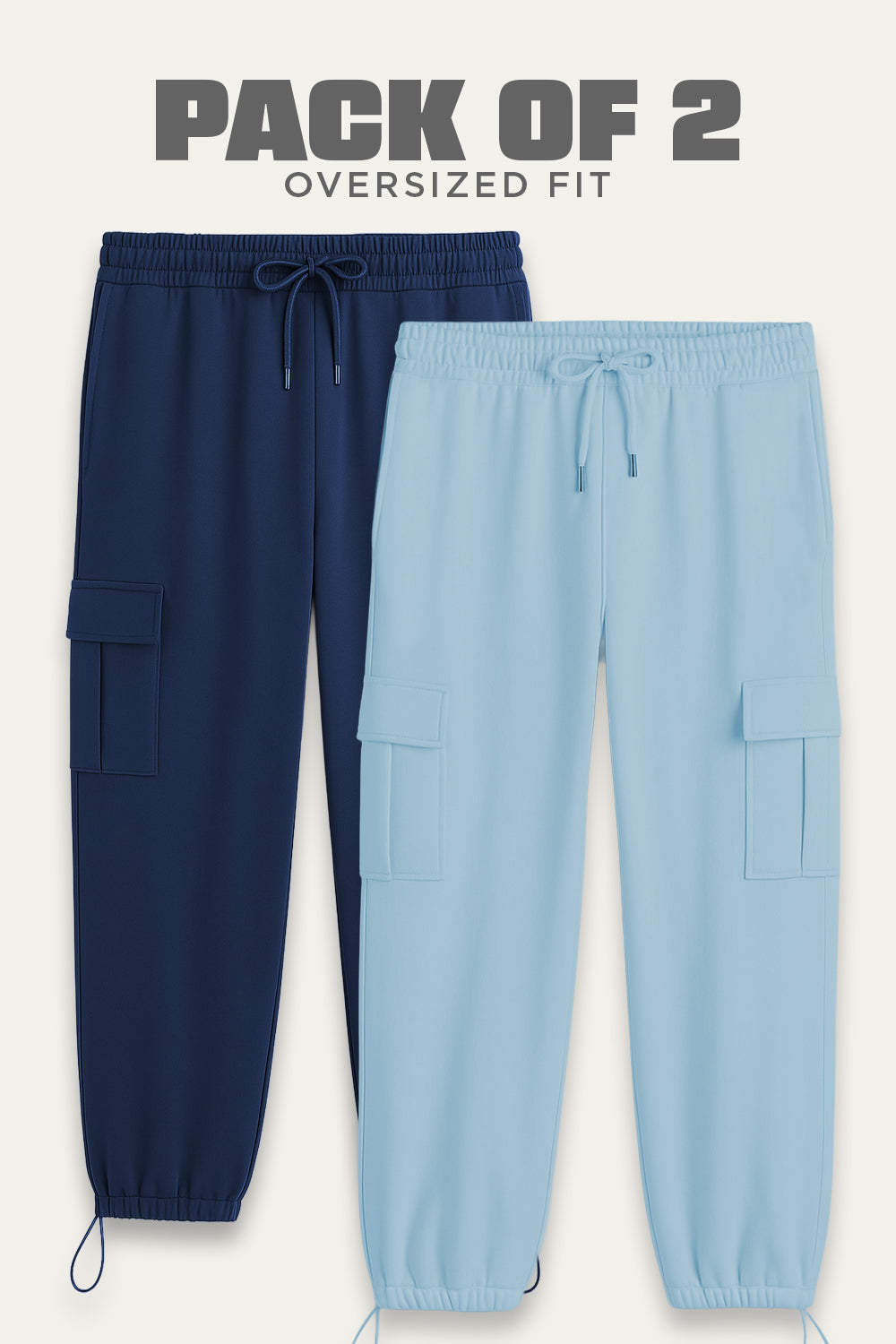 2-Pack Oversized Cargo Joggers