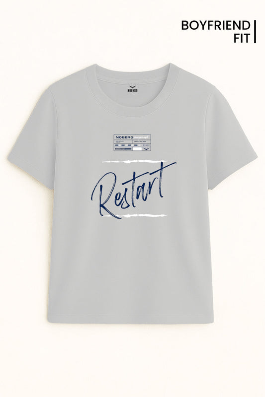 Boyfriend Restart Classic Fit T-Shirt