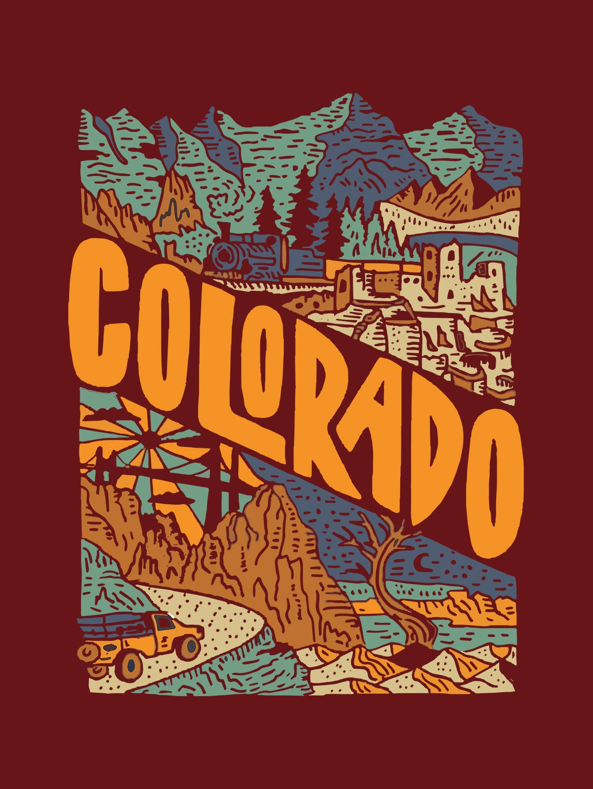 Colorado Oversized Fit Women Tee