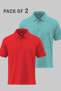 Poppy Red/Aqua Blue