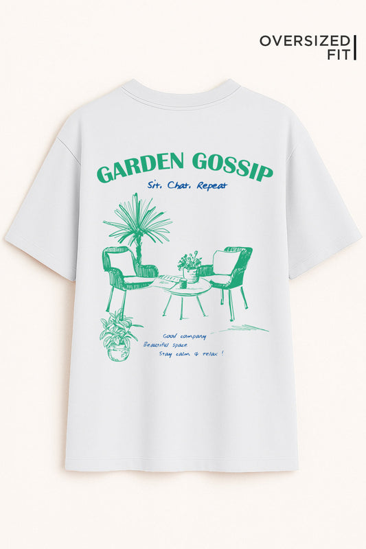 Garden Gossip Oversized Fit Women Tee