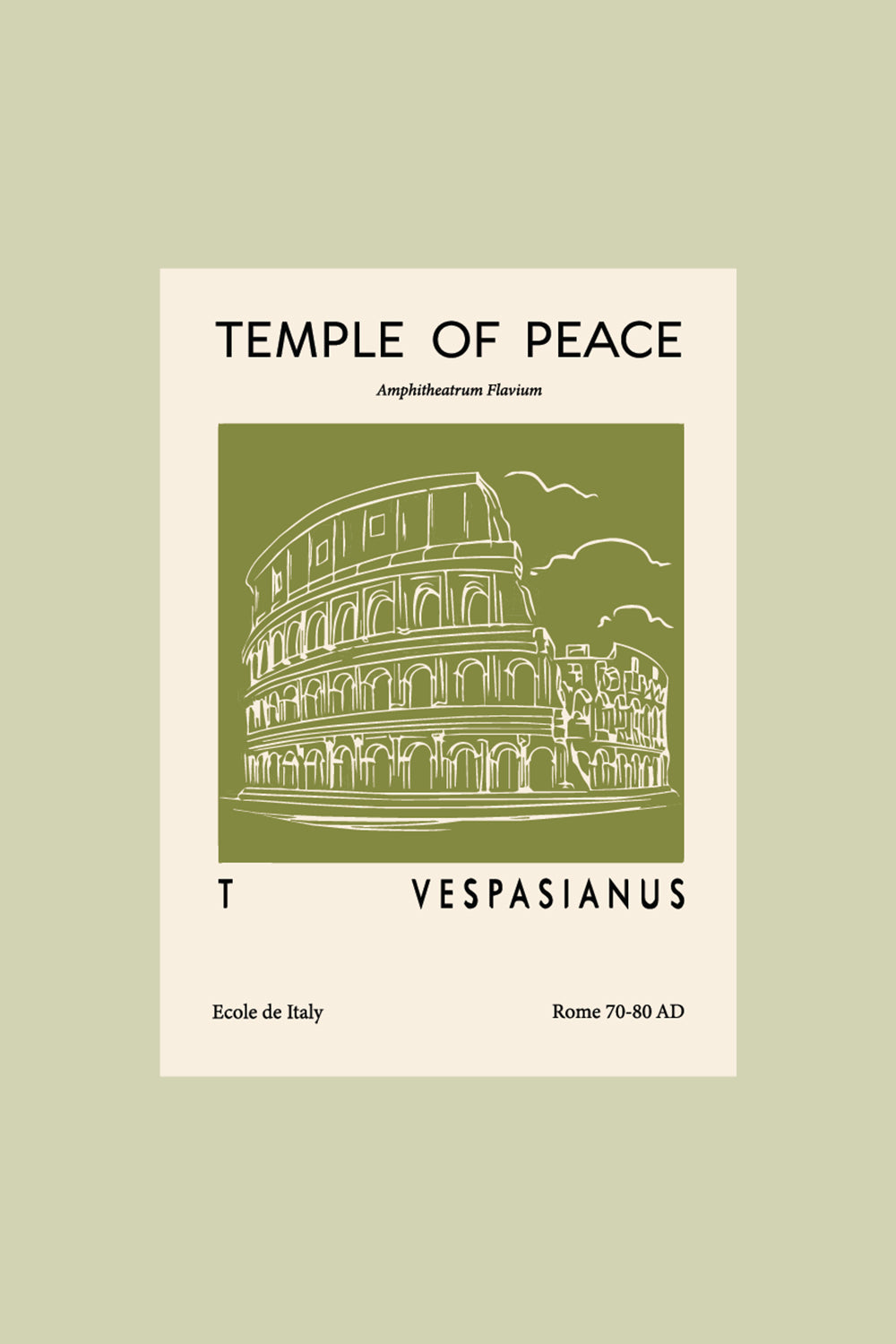 Temple of Peace Oversized T-Shirt