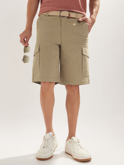 Solid Cargo Shorts