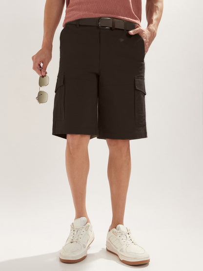 Solid Cargo Shorts