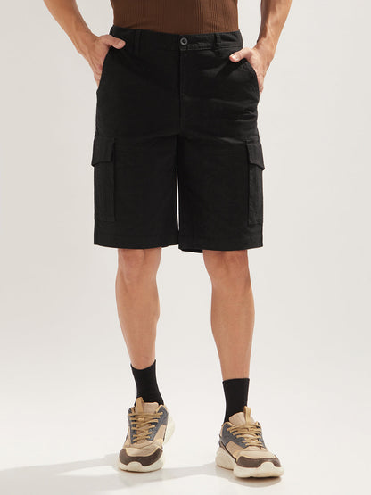 Solid Cargo Shorts