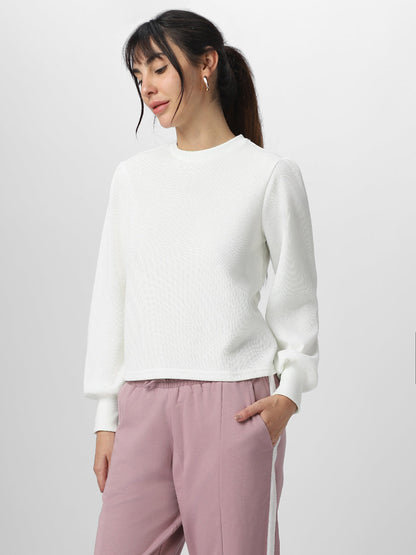Women Chiara Self Design Pullover