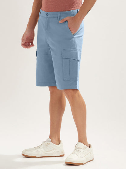 Solid Cargo Shorts
