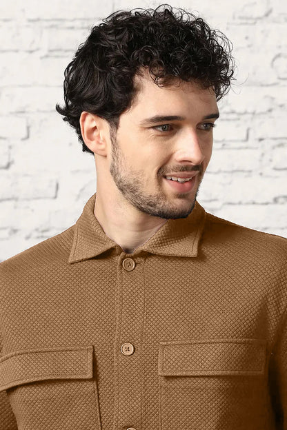 Oversized Textured Shackets