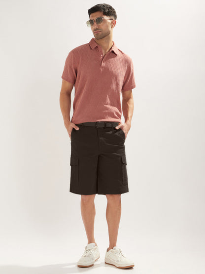 Solid Cargo Shorts