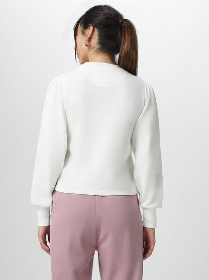 Women Chiara Self Design Pullover