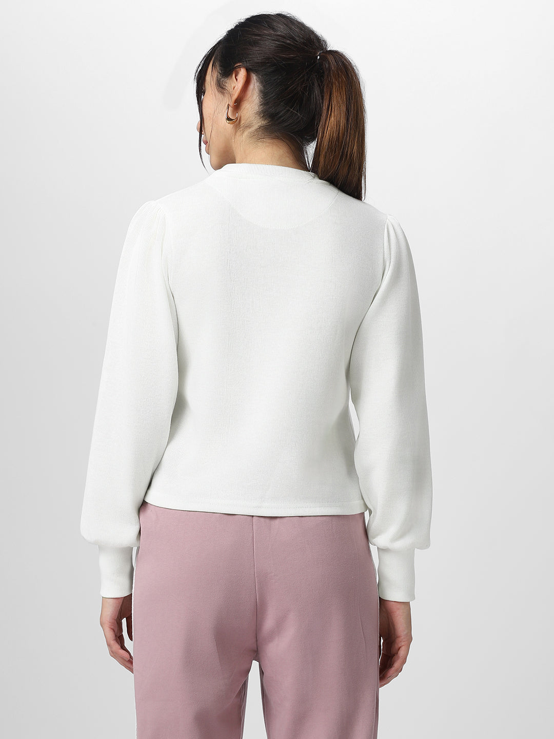 Women Chiara Self Design Pullover