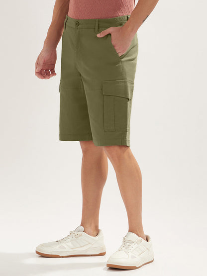 Solid Cargo Shorts