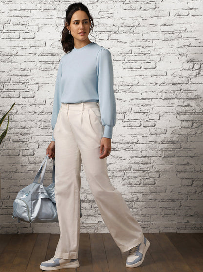 Women Chiara Self Design Pullover