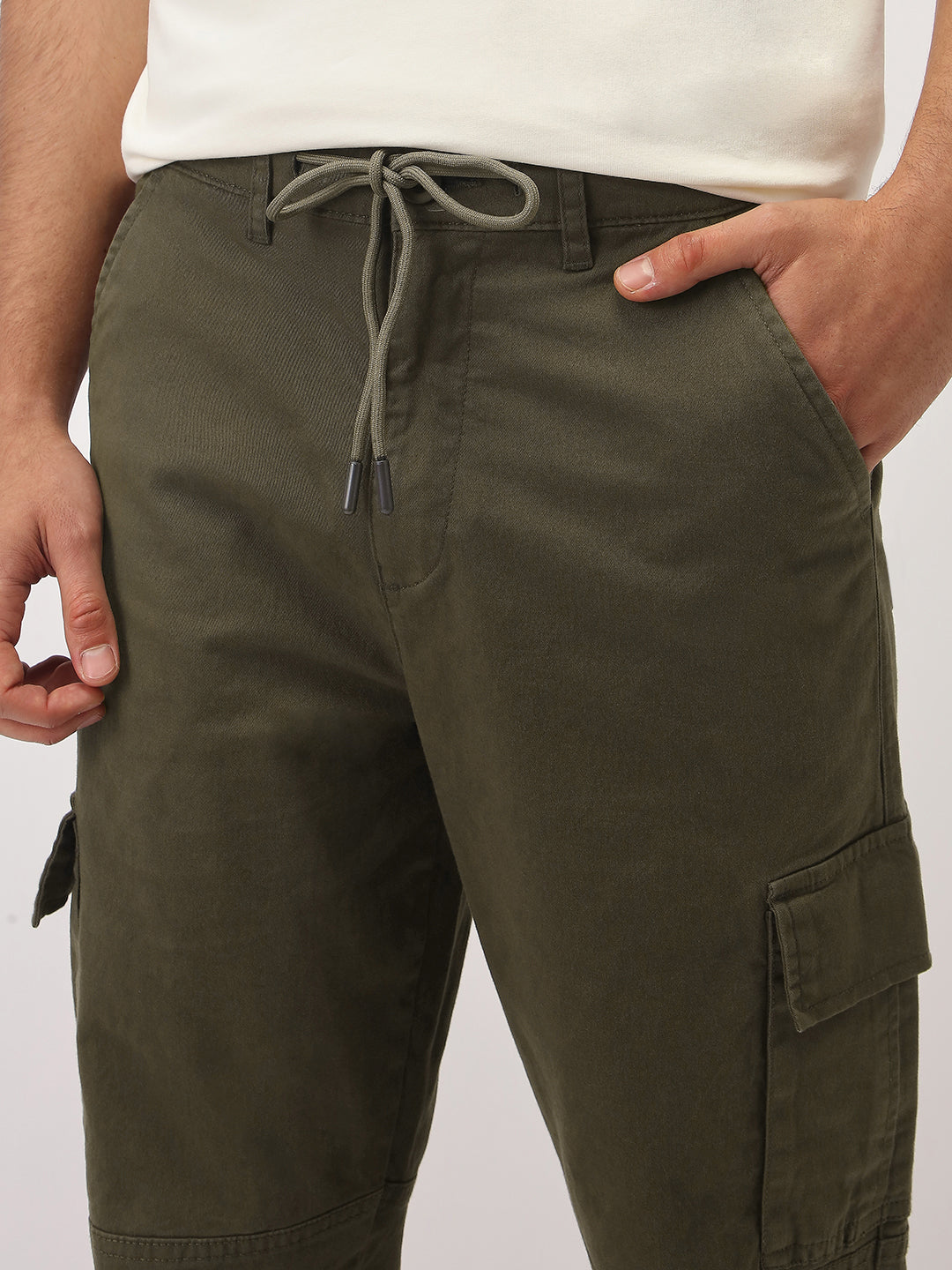 Cut & Sew Cargo Pants