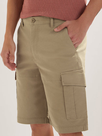 Solid Cargo Shorts