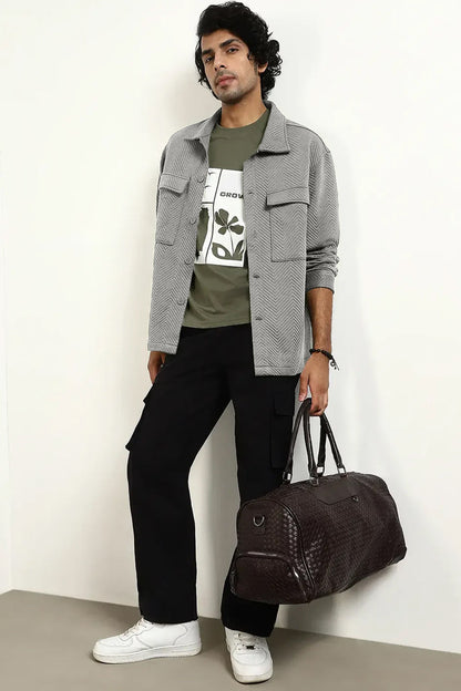 Oversized Textured Shackets