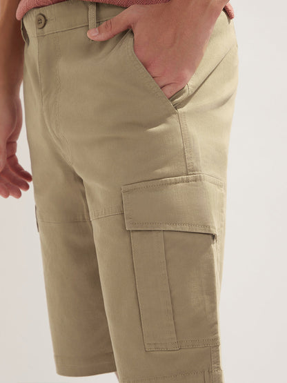 Solid Cargo Shorts