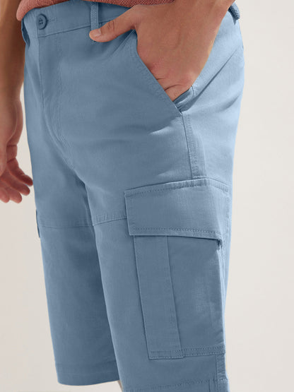 Solid Cargo Shorts