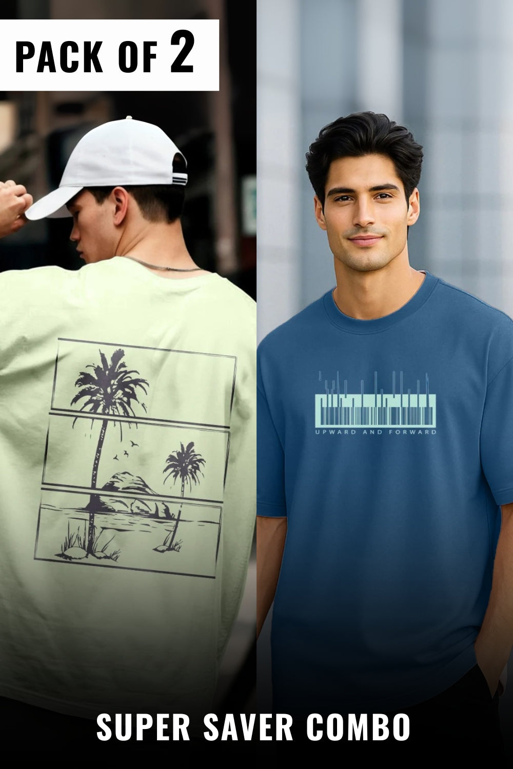 Pack of 2 Oversized Tees