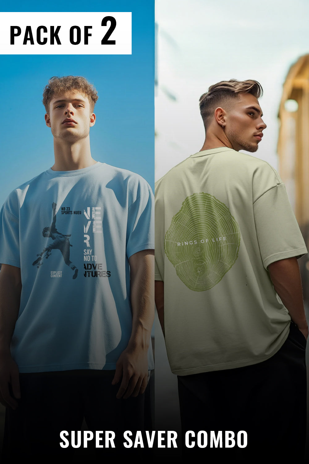 Oversized Tees - 2-Pack