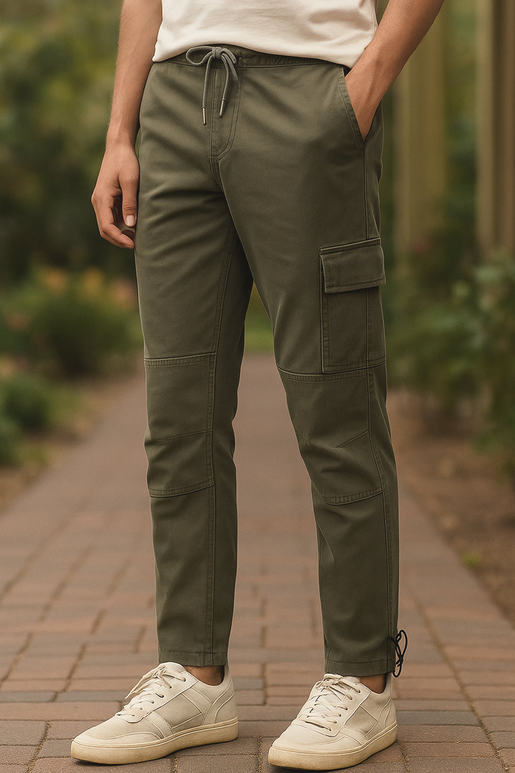 Cut & Sew Cargo Pants